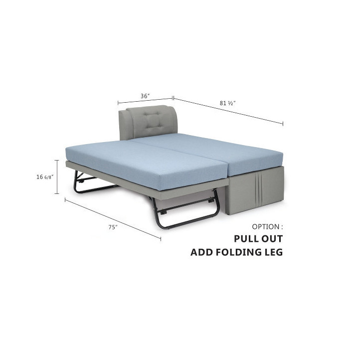 Adora 3 In 1 Pull Out Bed + Mattress Promotion Uniko Furniture