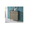 Portfiro 2 Door Shoe Cabinet In 2 Tone Color